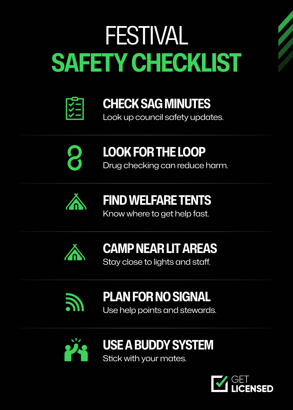 Festival safety checklist